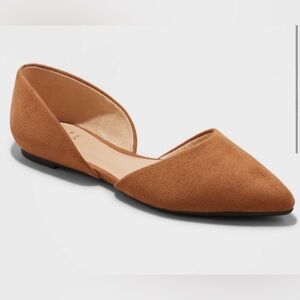 a new day Tan Suede Flats